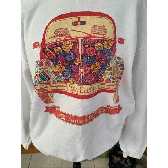 Gildan Vintage Volkswagen Beetle Sweatshirt Unisex - Picture 8 of 8